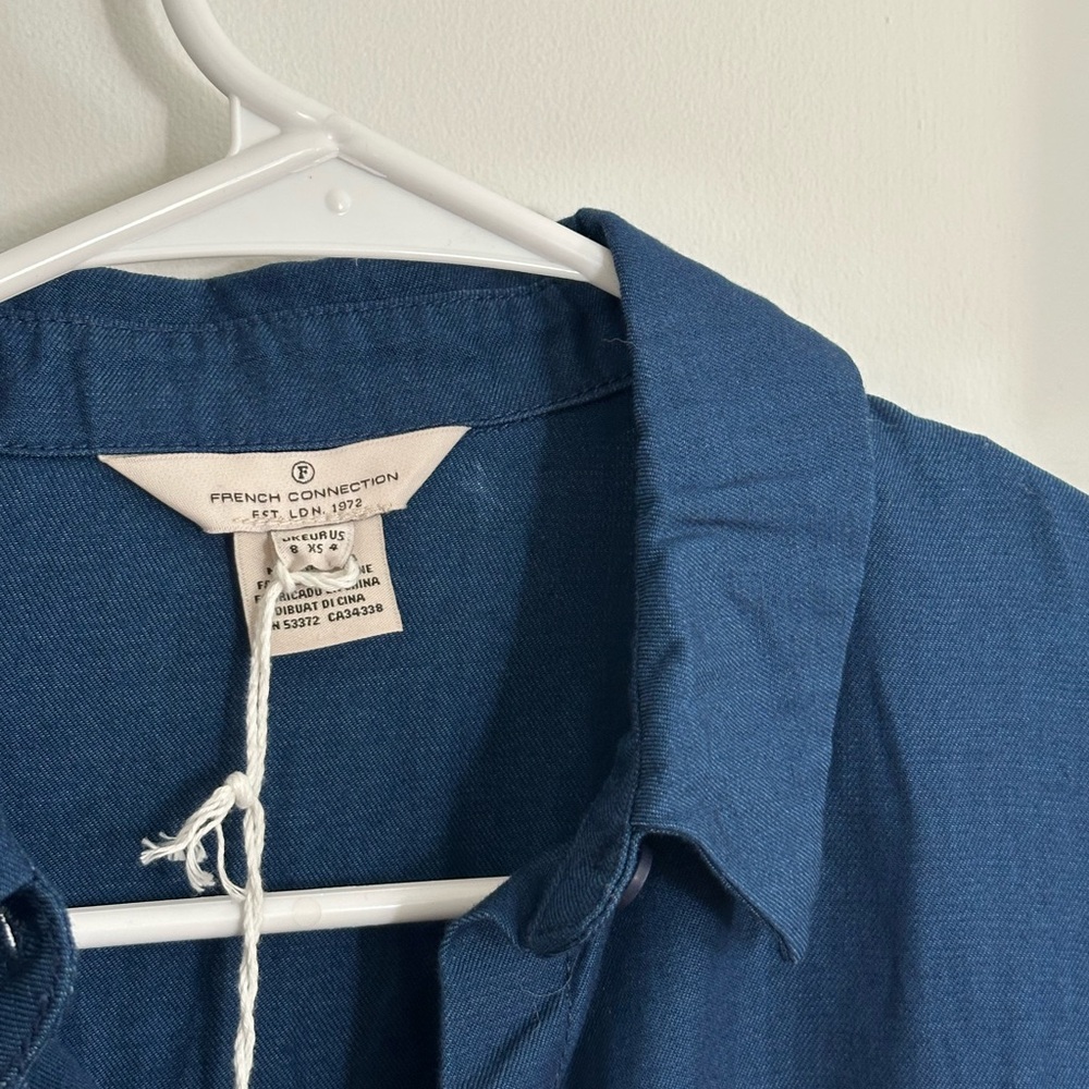 French Connection Navy Midi Dress - Picture 6 of 7